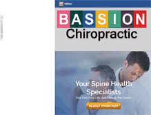 Tablet Screenshot of bassionchiropracticcenter.com